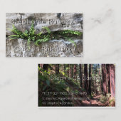 Vet ontwerp dat de aarde tot leven brengt visitekaartje (Voorkant / Achterkant)