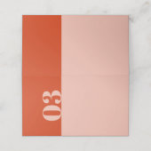 Vet Oranje  roze huwelijk (Buitenkant ongevouwen)