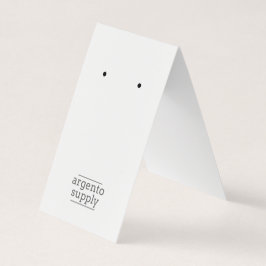 Vet over oorkaartje met Logo onderaan Visitekaartjes