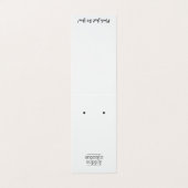 Vet over oorkaartje met Logo onderaan Visitekaartjes (Buitenkant ongevouwen)