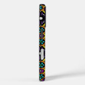 Vet Paars Violet Flower Geometric Pattern Case-Mate iPhone Case (Achterkant / Rechts)
