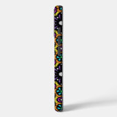 Vet Paars Violet Flower Geometric Pattern Case-Mate iPhone Case (Achterkant / Links)
