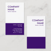 vet paars visitekaartje (Voorkant / Achterkant)