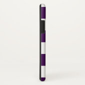 Vet Paarse en witte geruit patroon Case-Mate iPhone Case (Achterkant / rechts)