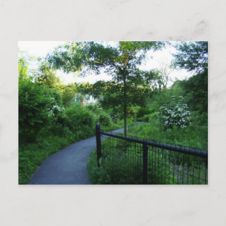 Vet pad naar het botenhuis briefkaart