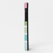 Vet pastel gestreepte monogram Case-Mate iPhone case (Achterkant/links)