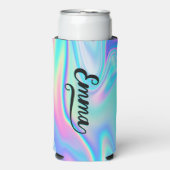 Vet Penseel Script Naam eindigt met een Aqua Iride (Seltzer Voorkant)