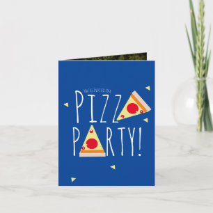 Vet Pizza Verjaardagsfeest Restaurant  Gevouwen Fo