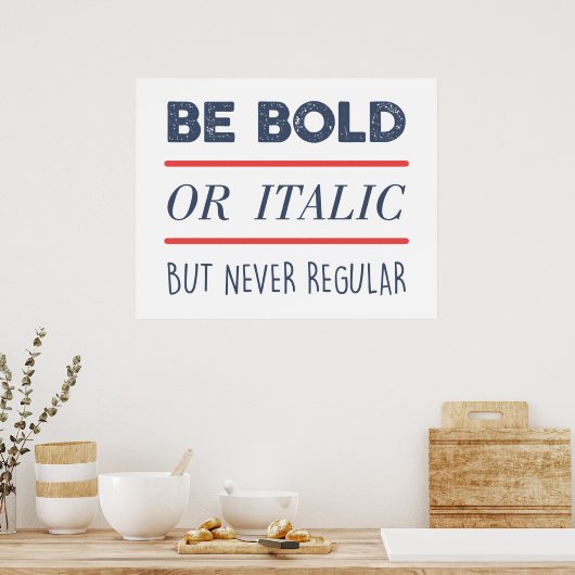 Vet Poster (Keuken)