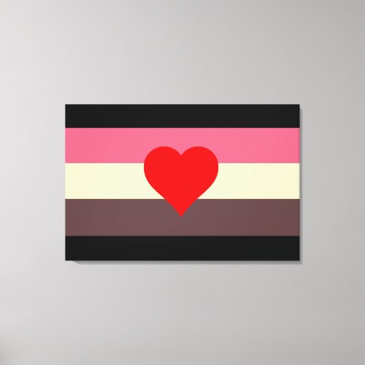 Vet Pride Vlag Canvas Afdruk (Voorkant)