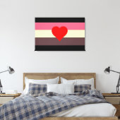 Vet Pride Vlag Canvas Afdruk (Insitu (Slaapkamer))