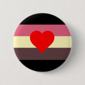 Vet Pride Vlag Ronde Button 5,7 Cm (Voorkant)