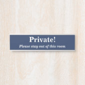 Vet 'Privé'. Deurteken Deurbordje (Voorkant)