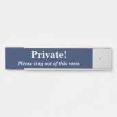 Vet 'Privé'. Deurteken Deurbordje (Voorkant)