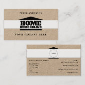 Vet professioneel thuis geïnspireerd visitekaartje (Voorkant / Achterkant)