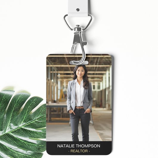 Vet Professioneel Vastgoed Chique Realtor QR Code Badge