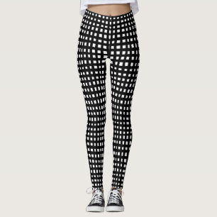 Vet raster 091216 - Zwart wit Leggings