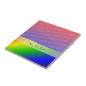 Vet regenboogkleurstrips Uw foto-tegel Tegeltje (Zijkant)