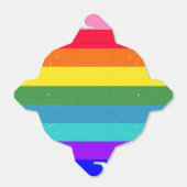 Vet regenboogstrips gunstvak bedankdoosjes (Uitgevouwen)