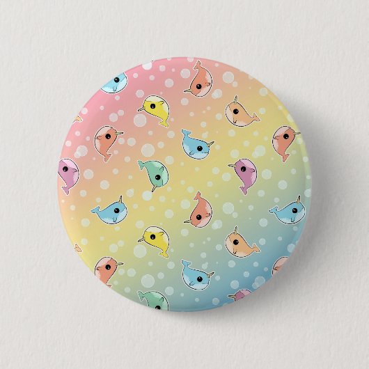 Vet regenboogversmallen ronde button 5,7 cm (Voorkant)