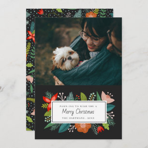 Vet Retro Citrus & Floral   Fotovakantie Feestdagenkaart