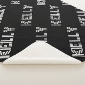 Vet Retromodern Naam of Woordpatroon Sherpa Deken (3/4)