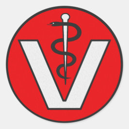 Vet Ronde Sticker