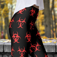 Vet Rood en Zwart Biohazard Patroon