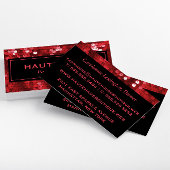 Vet rood Sequins Professional Visitekaartje