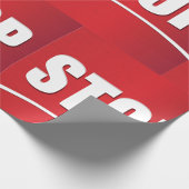 vet rood stopteken cadeaupapier