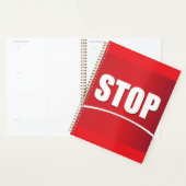 vet rood stopteken planner (Display)
