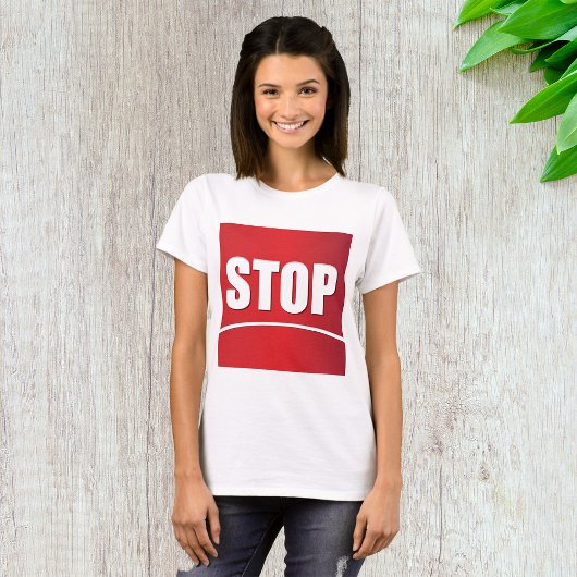 vet rood stopteken t-shirt