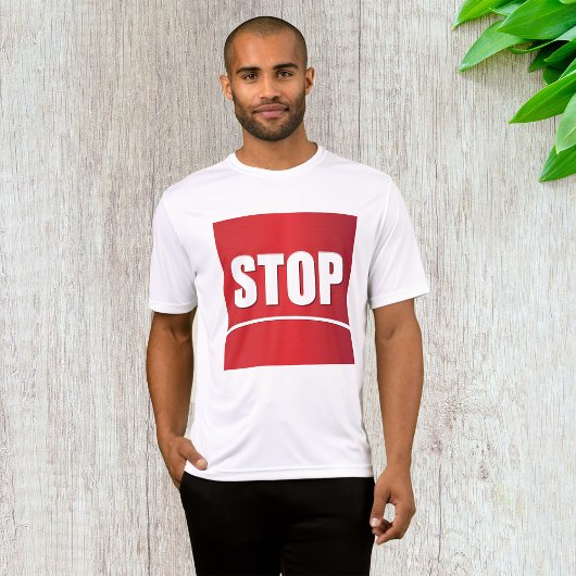 vet rood stopteken t-shirt