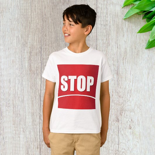 vet rood stopteken t-shirt