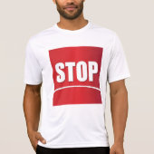 vet rood stopteken t-shirt (Voorkant)