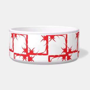Vet Rood & Wit Pet Bowl Voerbakje