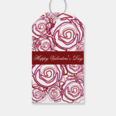 'Vet Roos Valentijn' (roos) Gift Label Cadeaulabel (Achterkant)