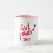 Vet Roze Meisje Power Mok (Midden)