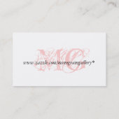 Vet roze, Zwarte Zebra Stripes Visitekaartje (Achterkant)