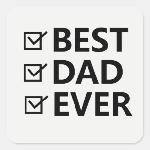 Vet Sans Serif Eenvoudige Vader Sticker beste va