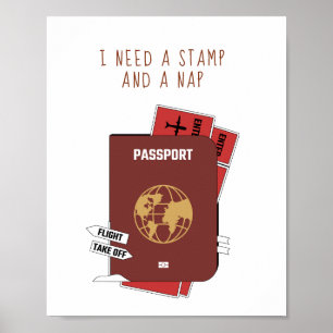 Vet Sans Serif	Krasse Muur Kunst Poster   paspoort