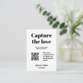 Vet script Capture the Love QR-code Informatiekaartje (Staand voorkant)