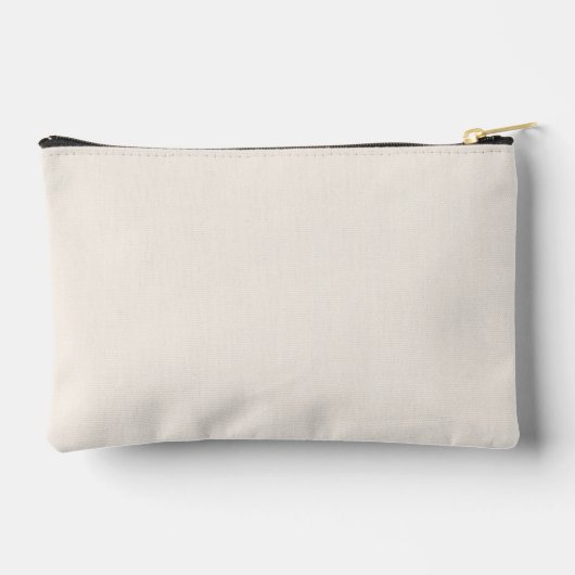 Vet Script Stijlvol Beige Monogram en Naam Etui (Achterkant)