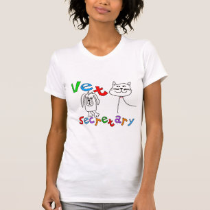 Vet Secretary Gifts, Veterinary Kantoor Secretary T-shirt