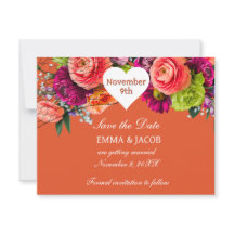 Vet Sinaasappel en roze rozen