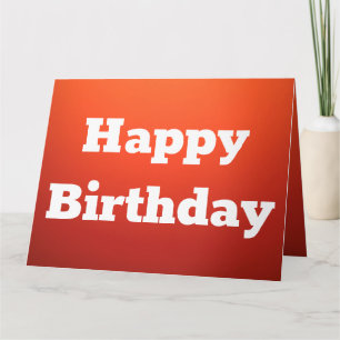 Vet Sinaasappel Happy Birthday Kaart Personaliseer