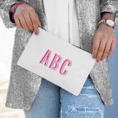 Vet Sport Heet Roze 3 Letter Monogram Etui