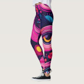 Vet, stedelijk, straat Chic Abstracte graffiti Leggings (Links)