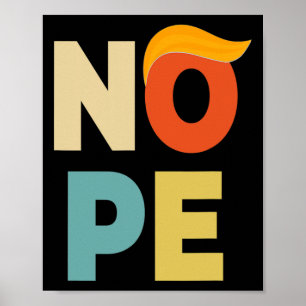 Vet  Stijl Grappig Anti-Trump Poster