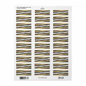 Vet Stripes Afstuderen Return Address Labels (Full Sheet)